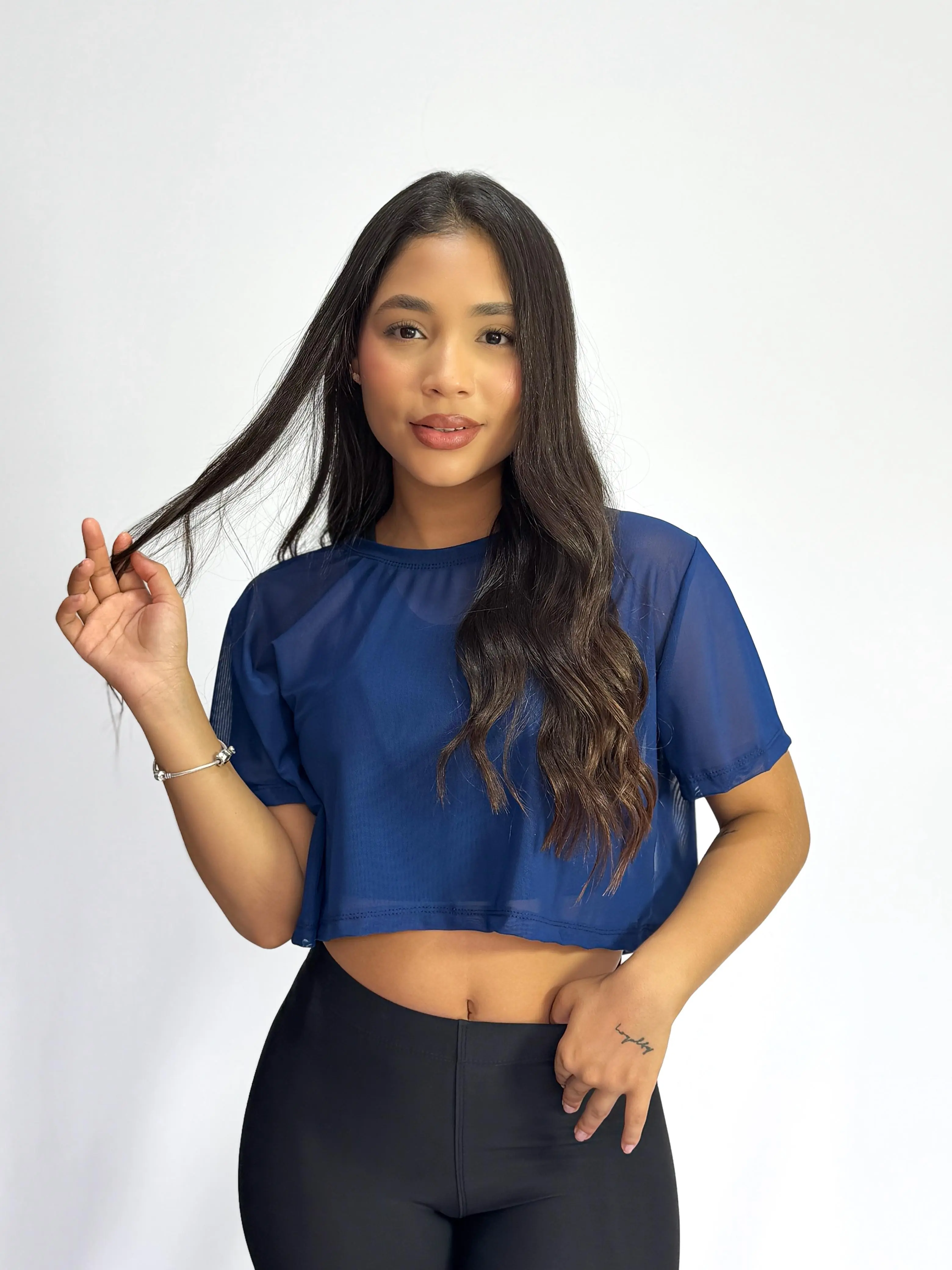 Blusa Mallatex Glam Oversize para mujer - Fitness Mati Colombia
