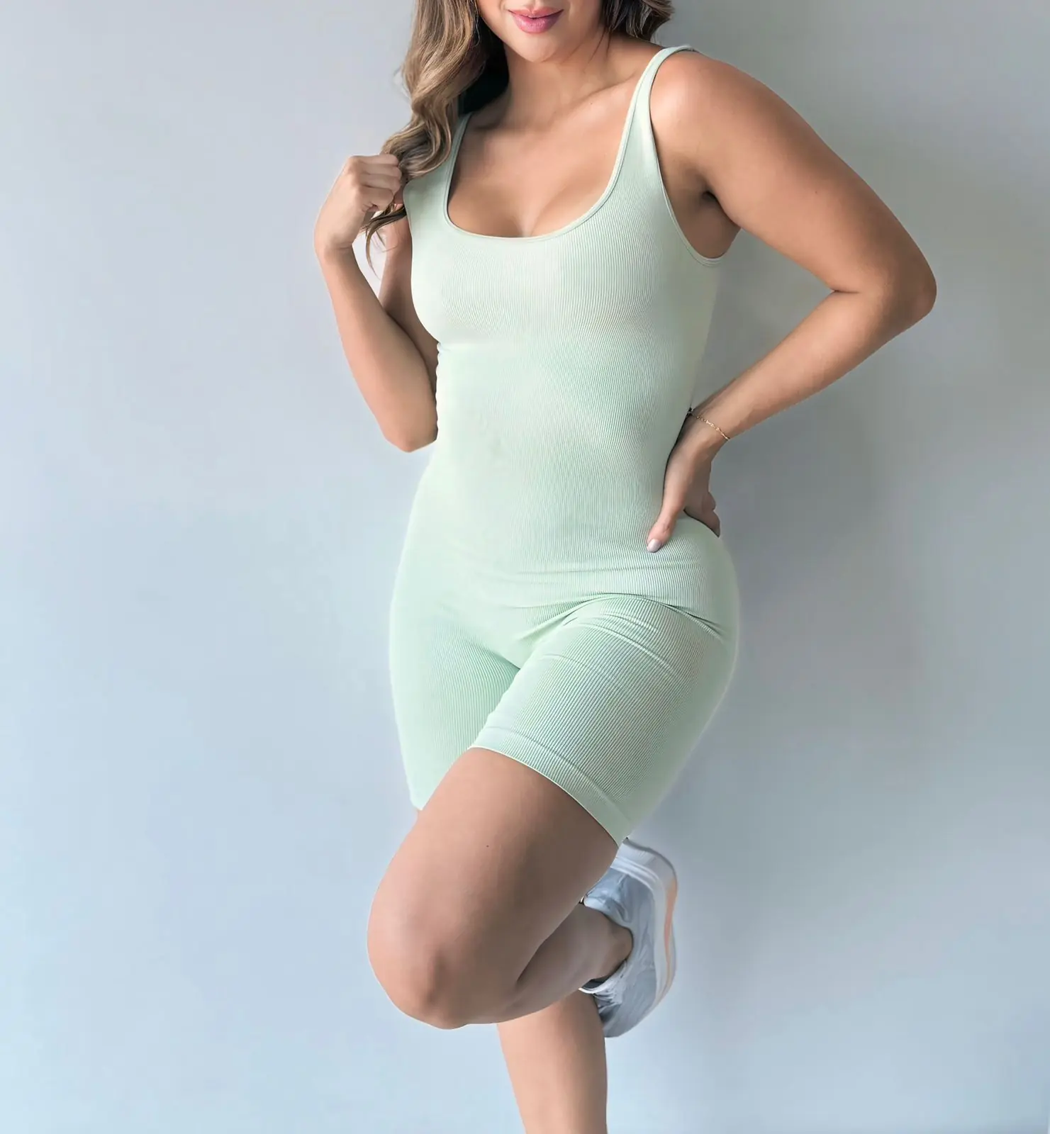 Enterizo Corto Seamless RIB - Vista 5