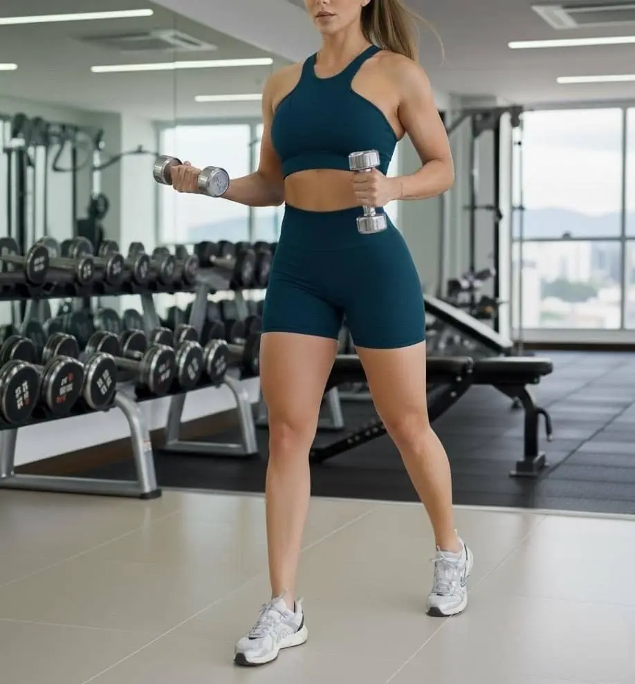 Short + Top Nylon Cristina - Vista 2